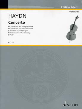 Illustration de Concerto pour violoncelle Hob. VIIb:4 en ré M, réd. piano