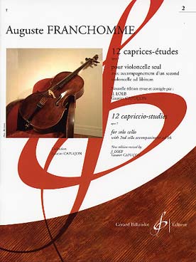 Illustration de 12 Caprices études op. 7 pour violoncelle seul avec accompagnement d'un second violoncelle ad libitum - Vol. 2