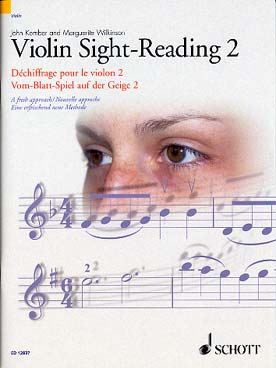 Illustration dechiffrage pour le violon vol. 2