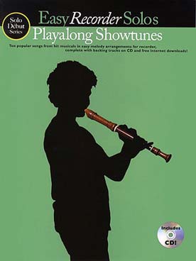 Illustration play along showtunes easy recorder solo