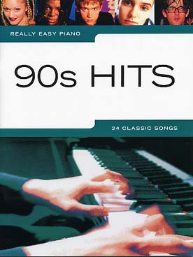 Illustration 90s hits for easy piano