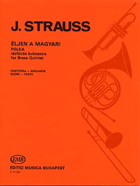 Illustration strauss j eljen a magyar, polka op. 332