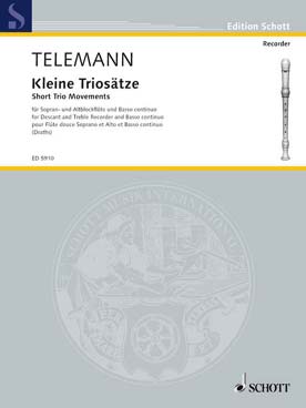 Illustration de Kleine triosonate pour flûte à bec alto et soprano et piano
