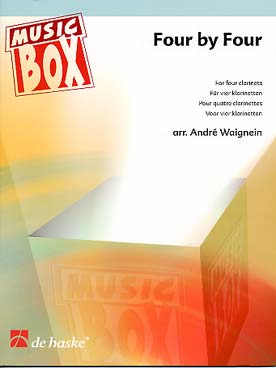 Illustration de FOUR BY FOUR : 4 danses (tr. Waignein pour 4 clarinettes)