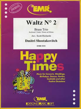 Illustration de Valse N° 2 de la suite de jazz N° 2, tr. Richards pour trio de cuivres avec section rythmique ad lib.