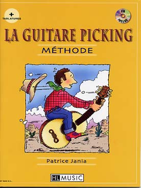 Illustration jania guitare picking (la) avec cd