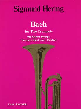 Illustration bach js for two trumpets