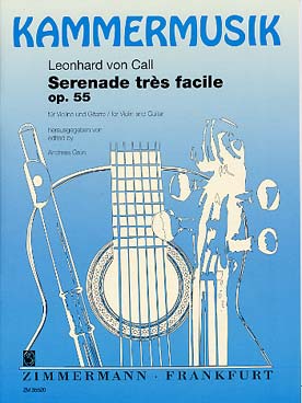 Illustration de Sérénade très facile op. 55 (tr. Grün)
