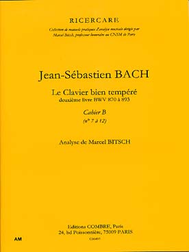 Illustration de Analyse du Clavecin bien tempéré de J. S. Bach - Vol. B : N° 7 à 12