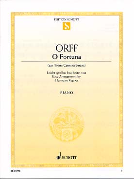 Illustration de O Fortuna extrait de Carmina Burana, tr. facile H. Regner