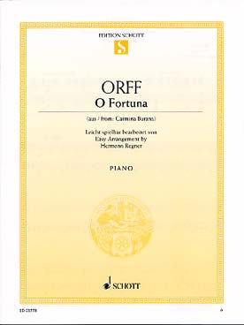 Illustration de O Fortuna extrait de Carmina Burana, tr. facile H. Regner