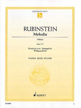 Illustration rubinstein melodie op. 3/1