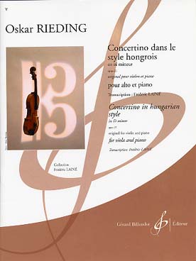 Illustration de Op. 21 : Concertino en ré m dans le style hongrois