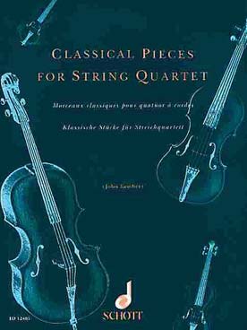 Illustration de CLASSICAL PIECES pour quatuor à cordes Beethoven, Haydn, Mozart, Schubert, Schumann