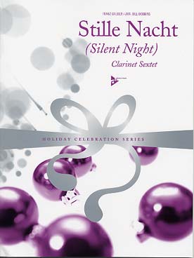 Illustration de STILLE NACHT, arr. jazz par Bill Dobbins pour sextuor de clarinettes (3 si b, 1 alto et 2 basses)