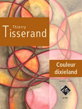 Illustration tisserand couleur dixieland 4 guitares