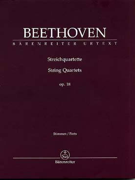 Illustration de Quatuors à cordes op. 18 N° 1 à 6