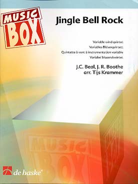 Illustration de JINGLE BELL ROCK, arr. Tijs Krammer pour quintette à vent à instrumentation variable