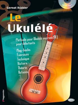 Illustration rodder ukulele (le) avec cd