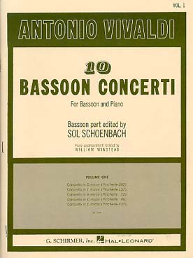 Illustration de 10 Concerti pour basson et piano - Vol. 1 : la m, do M, do m, ré m, mi m