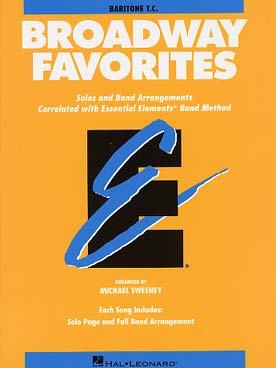 Illustration de BROADWAY FAVORITES euphonium (TC)
