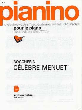 Illustration de Menuet op. 13/5 (tr. facile Pianino) op. 13/5