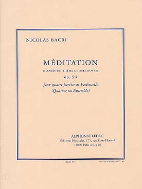 Illustration de Méditation d'après un thème de Beethoven op. 94