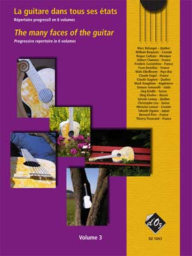 Illustration de La GUITARE DANS TOUS SES ÉTATS : Recueils de compositions originales d'auteurs actuels - Série 1 Vol. 3