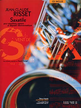 Illustration de Saxatile pour saxophone soprano et dispositif électroacoustique (CD)