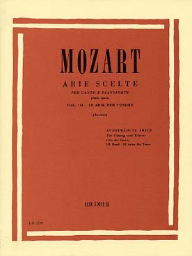 Illustration mozart airs d'operas vol. 3 tenor