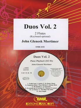 Illustration de DUOS : thèmes célèbres, tr. Mortimer pour 2 flûtes et piano + CD - Vol. 2