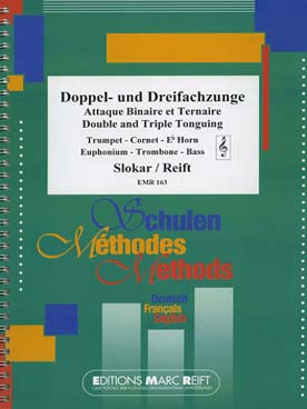 Illustration de Attaque binaire et ternaire pour trompette, cornet, euphonium et trombone