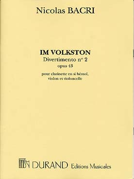 Illustration de Im Volkston, divertimento N° 2 op. 43 pour clarinette, violon et violoncelle