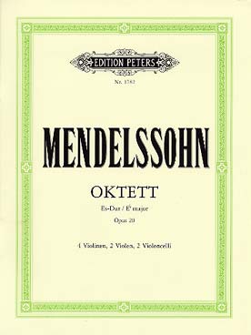 Illustration de Octuor op. 20 pour 4 violons, 2 altos et 2 violoncelles