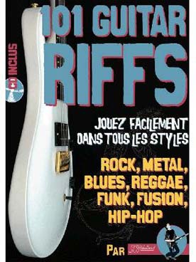 Illustration de 101 RIFFS GUITAR avec CD play-along