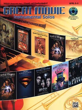 Illustration great movie instrumental + cd violon