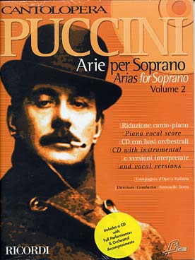 Illustration puccini arias pour soprano vol. 2 + cd