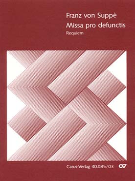 Illustration de Missa pro defunctis, requiem pour soli SATB, chœur et orchestre, réd. piano