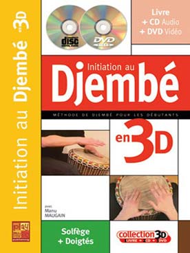 Illustration de Initiation au djembé en 3 D (CD et DVD)