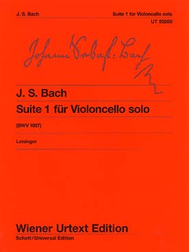 Illustration de Suite N° 1 BWV 1007 (tr. Leisinger)