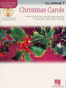 Illustration christmas carols avec cd clarinette