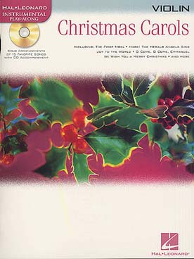 Illustration christmas carols avec cd violon
