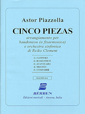 Illustration piazzolla pieces (5) accordeon/orchestre
