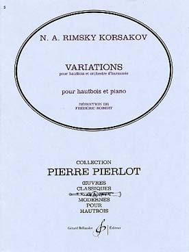 Illustration de Variations pour hautbois et orchestre d'harmonie, réd. piano