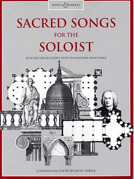 Illustration de SACRED SONGS pour voix moyennes et hautes : 20 airs