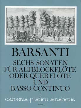 Illustration barsanti sonates op. 1 vol. 1