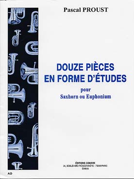 Illustration de 12 Pièces en forme d'études pour saxhorn ou euphonium