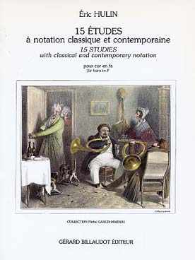 Illustration de 15 Études à notation classique et contemporaine pour cor en fa