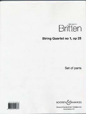 Illustration britten quatuor a cordes n° 1 en re maj