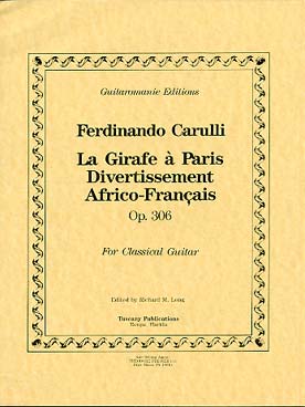 Illustration carulli girafe a paris (la) op. 306